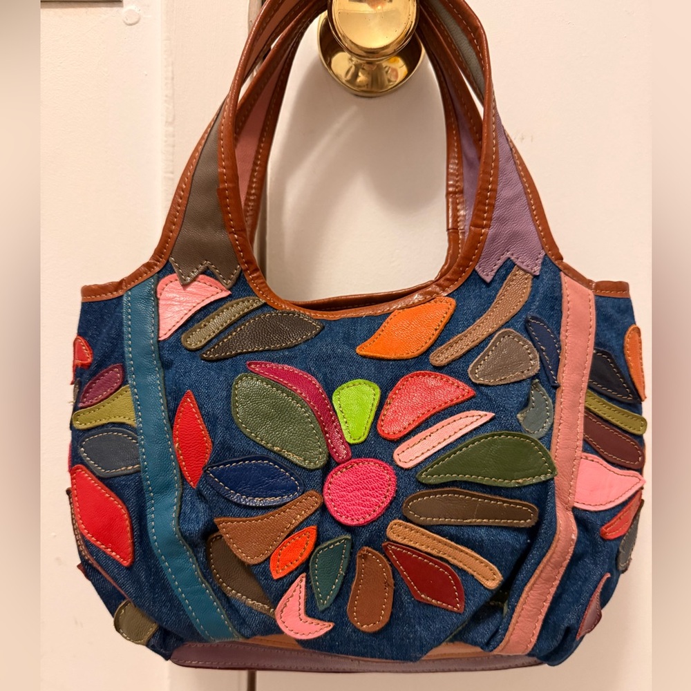 Multicolor Ameri Leather Floral Design Women's Ho… - image 3